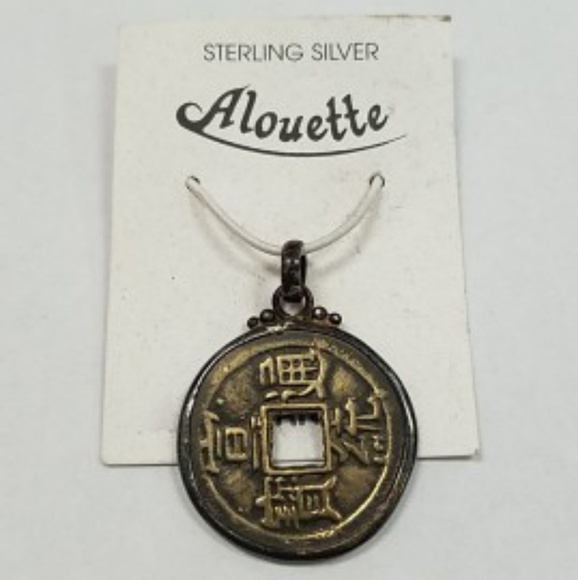 Alouette Jewelry - Sterling silver coin pendant